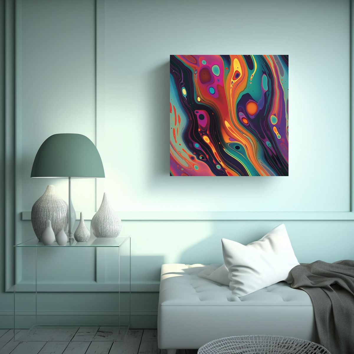 GENERICO - Pintura Decorativa Mural Inspirador De Efecto 60x60 Cm