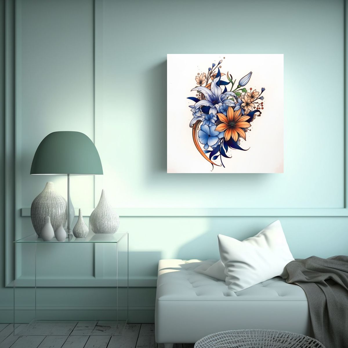 GENERICO - Bastidor De Inspiración Calma Con Estilo 60x60 Cm