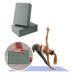 GENERICO - Ladrillo Yoga Bloque de Yoga fitness pilates 2 und, Gris