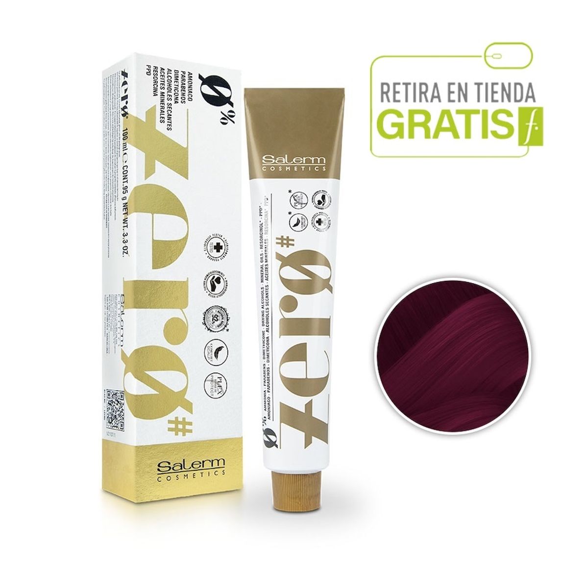 SALERM - SALERM Tintura Zero Sin Amoniaco 7,9 Rubio violeta