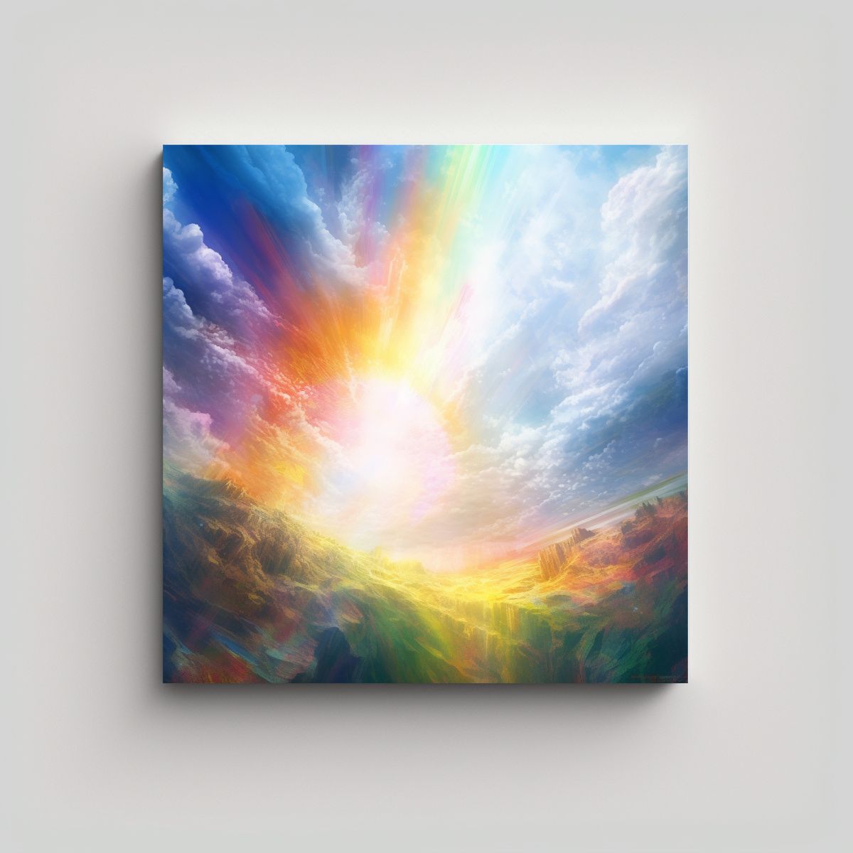 GENERICO - Pintura Digital De Arte Moderno Brillante En 60x60 Cm