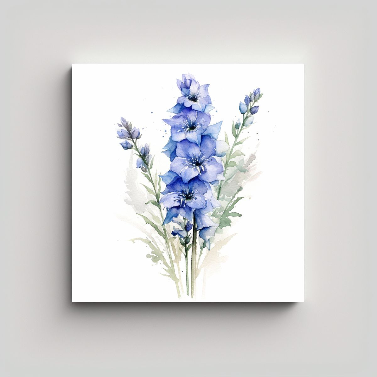 GENERICO - Diseño Único De Tela En Bastidor Flor 60x60 Cm