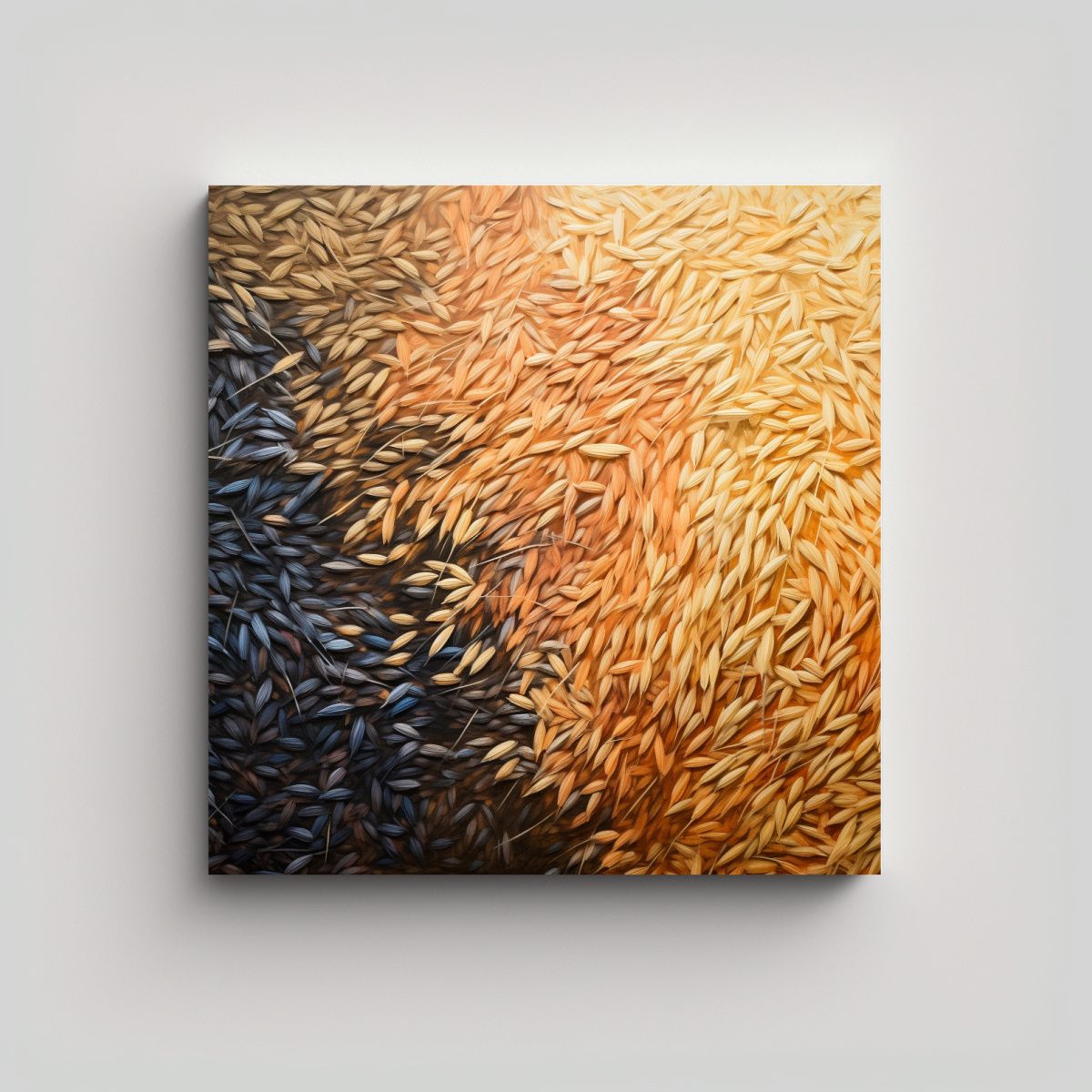 GENERICO - Pintura Abstracta De Arroz Estilo óleo Alta 60x60 Cm