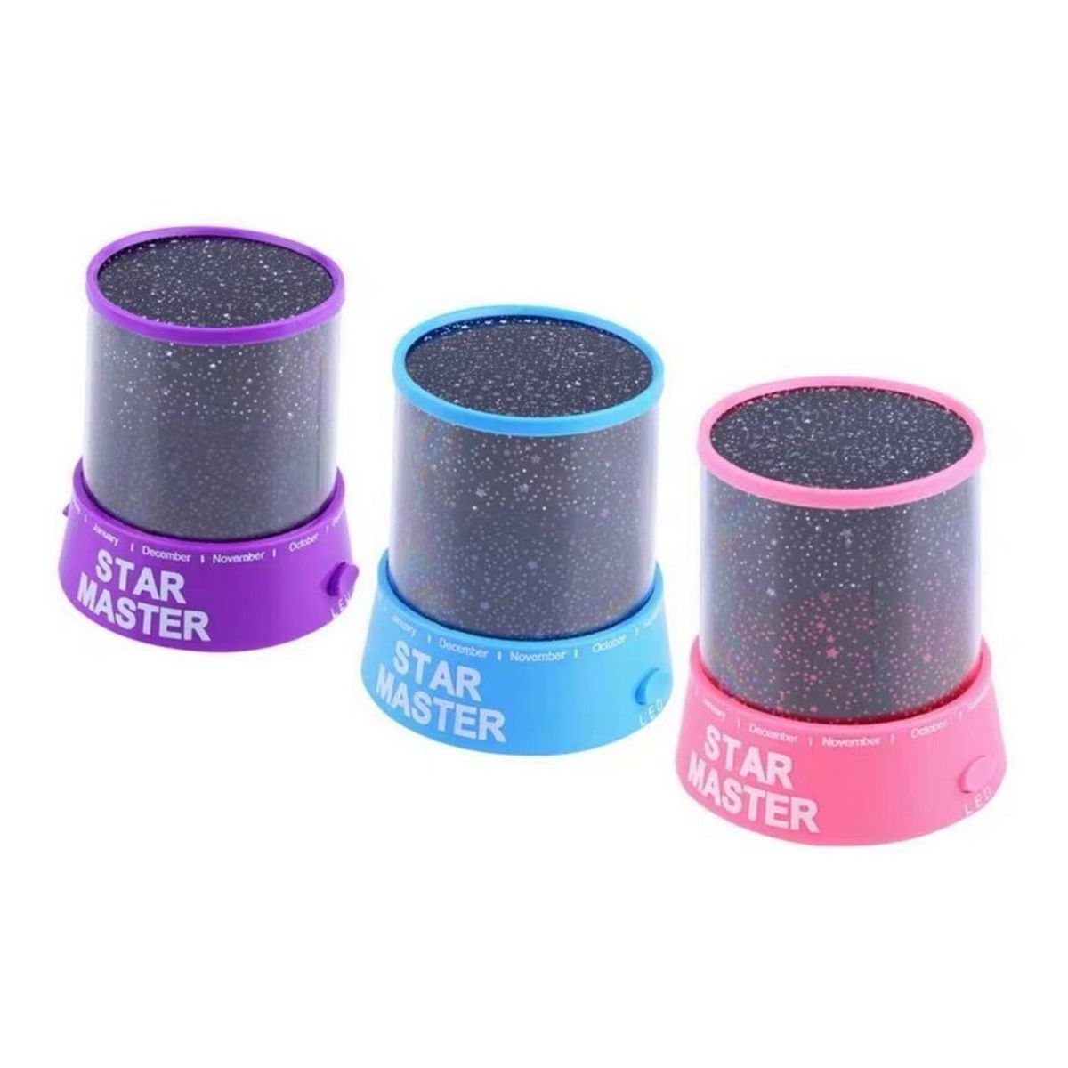 GENERICO - Lámpara Proyector LED Estrellas Luz Nocturna Decorativa