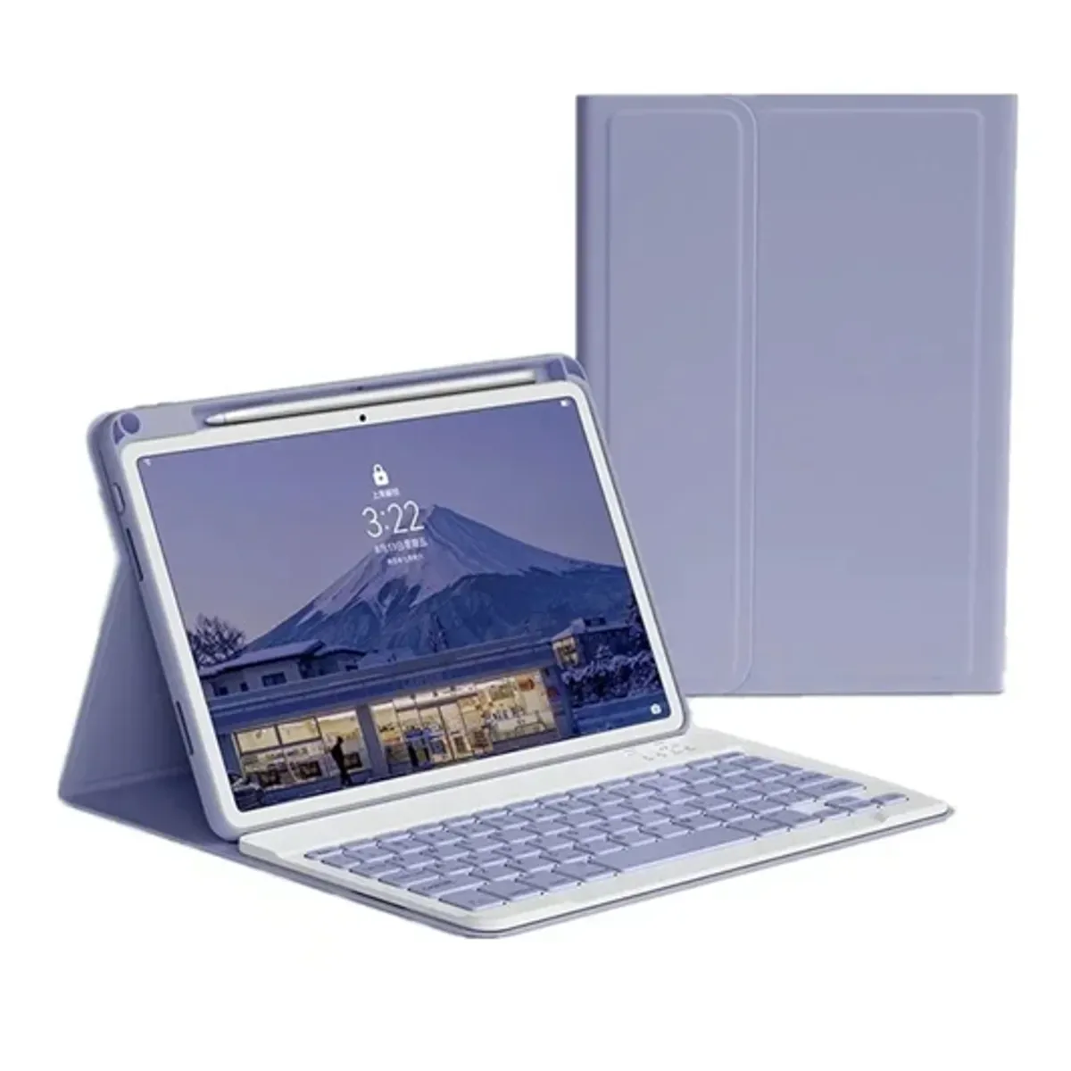 GENERICO - Funda con Teclado para Samsung Galaxy Tab S10 FE / S9 FE 10.9 / S9 11