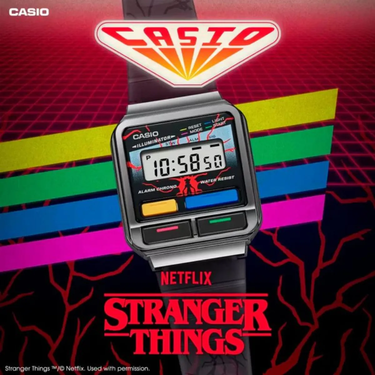 CASIO - Reloj Casio Unisex A120WEST-1A Stranger Things Ed Limitada