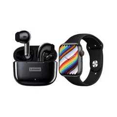 LENOVO - Audífonos LP40 Pro Negro Openbox+ Kit Smartwatch T900 Pro Max Openbox
