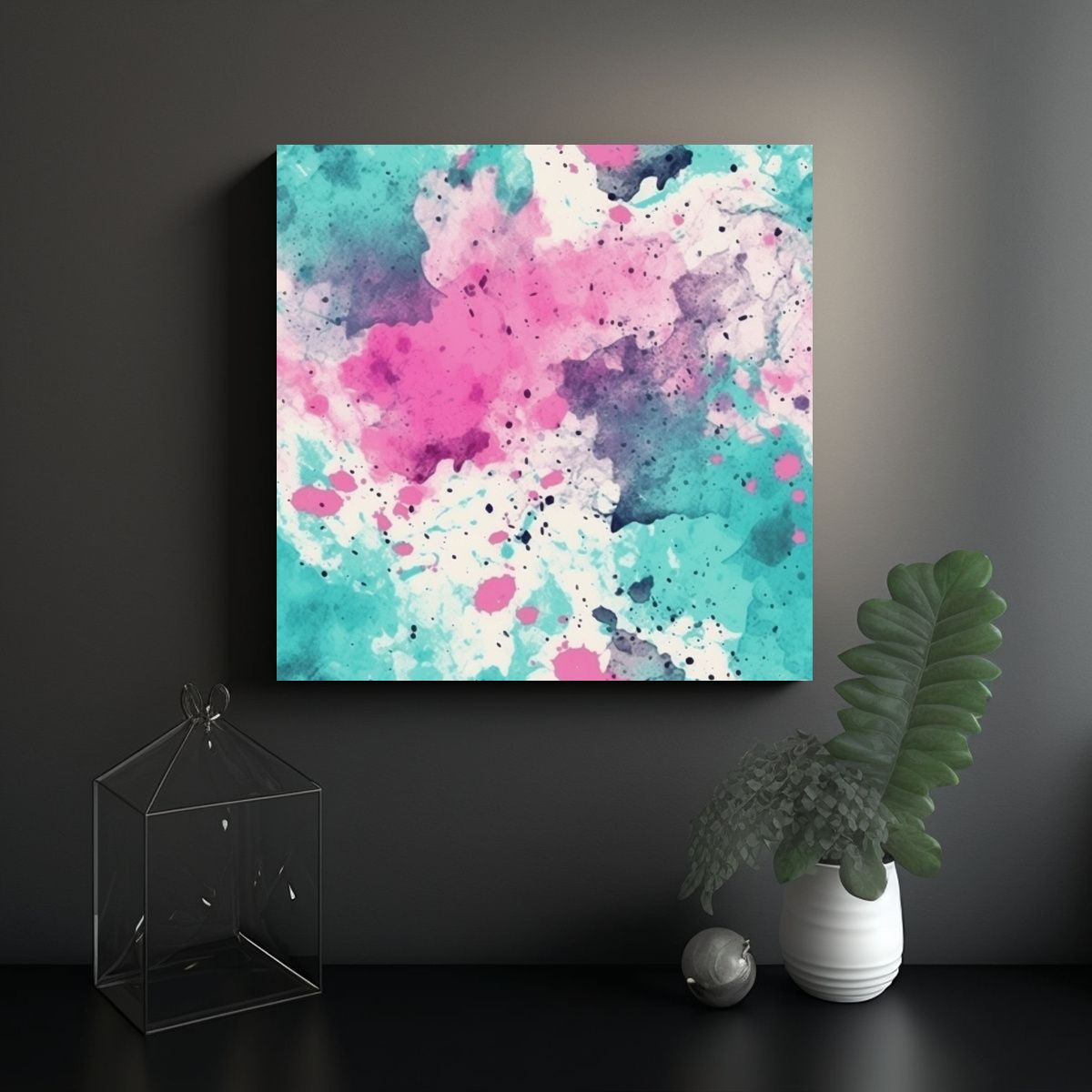 GENERICO - Fondo De Textura Acrílica Adorno Isujin En Rosa 60x60 Cm