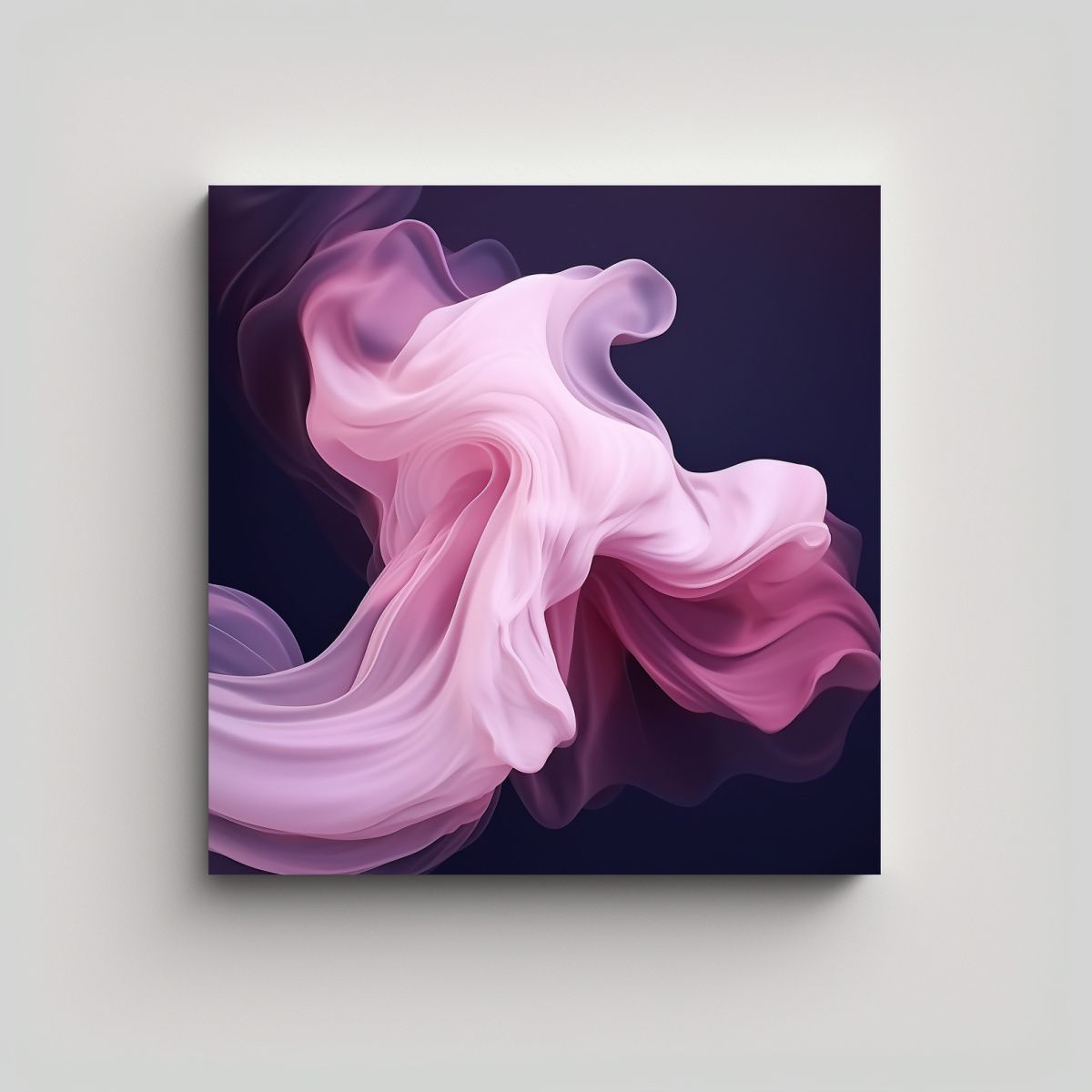 GENERICO - Cuadro Mágica En Lienzo Fondo Púrpura Fluidos 60x60 Cm