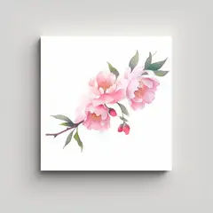 GENERICO - Pintura Acuarela Con Perspectiva En Arte De Pared 60x60 Cm