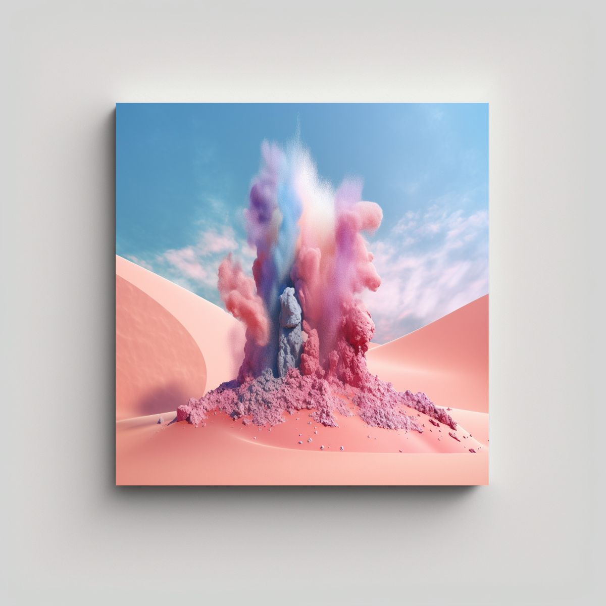 GENERICO - Pintura De Paisaje Con Dunas De Arena Majestuosas 60x60 Cm