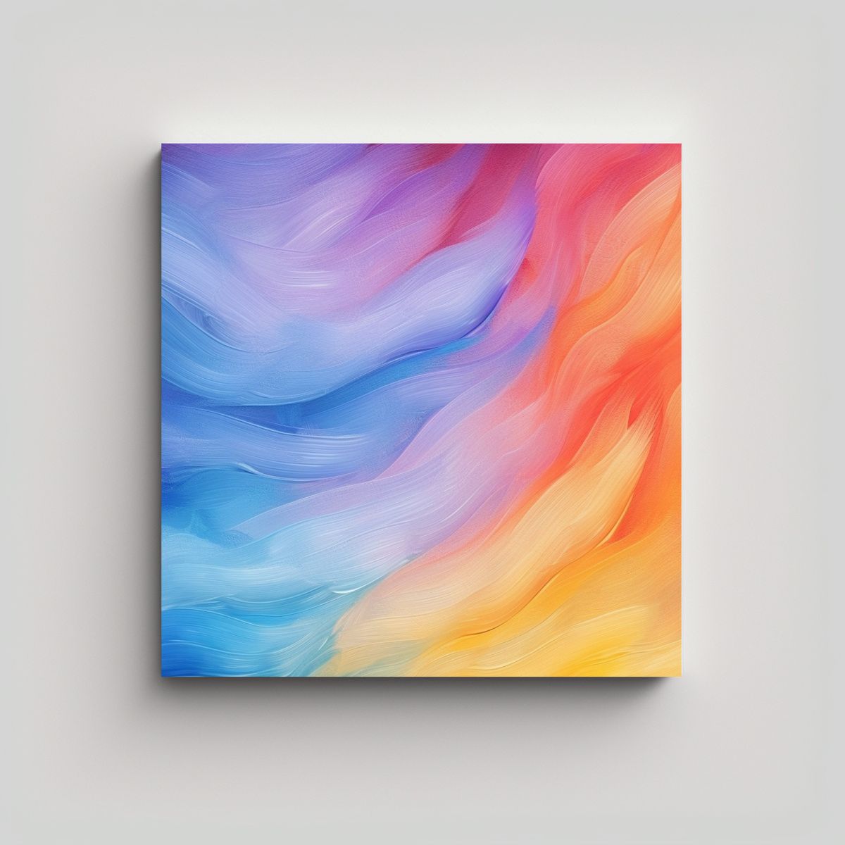 GENERICO - Pintura Al óleo De Gradación En Diseño 60x60 Cm