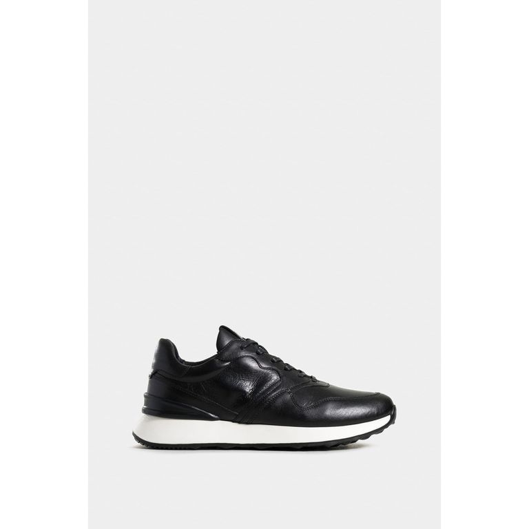 Vélez Zapatilla Tenis Cooper 3 Cuero Hombre Spoiler Negro