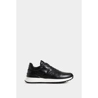 Vélez Zapatilla Tenis Cooper 3 Cuero Hombre Spoiler Negro