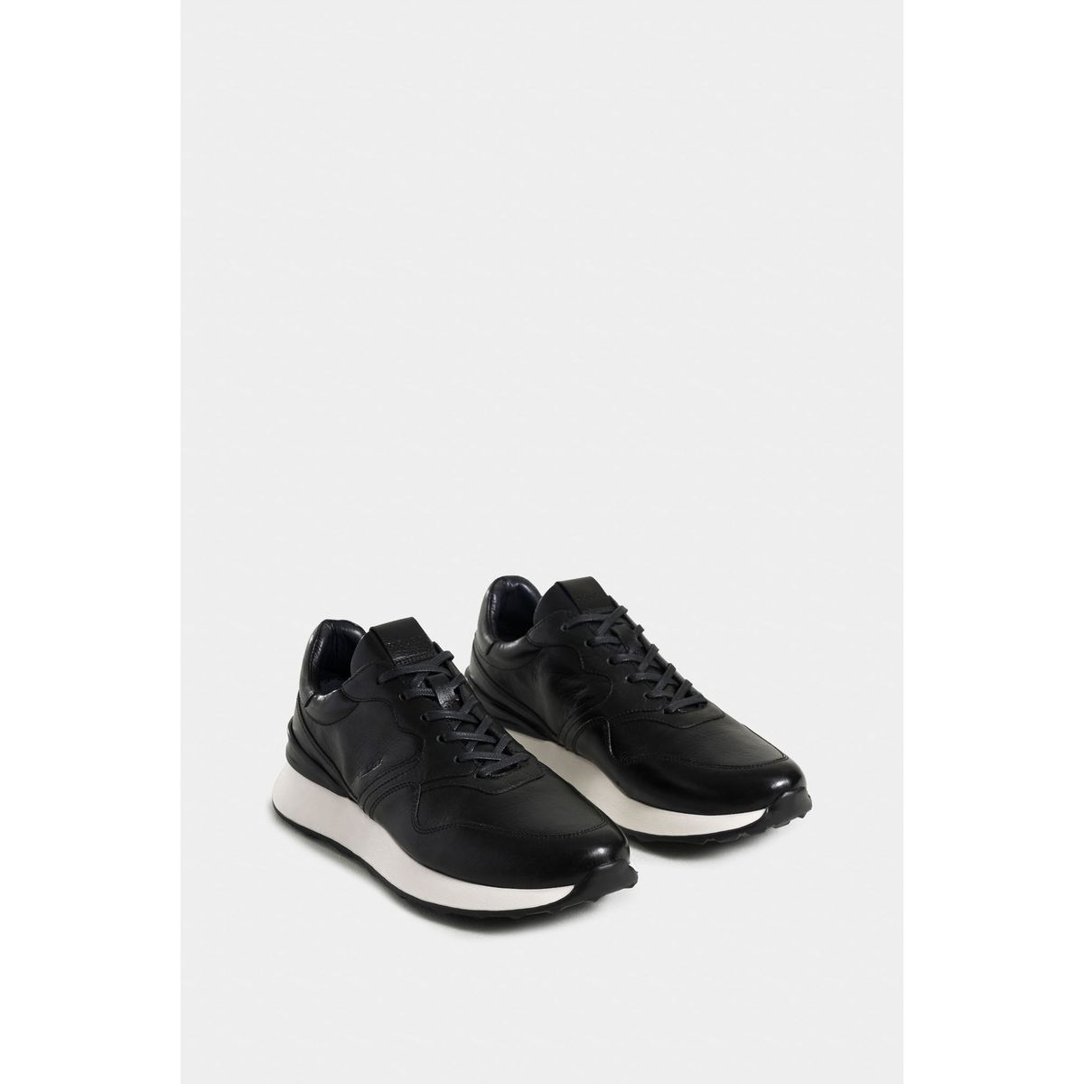VELEZ - Vélez Zapatilla Tenis Cooper 3 Cuero  Hombre Spoiler Negro