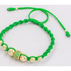 GENERICO - Brazalete Rondel Grande En Oro Laminado 18K