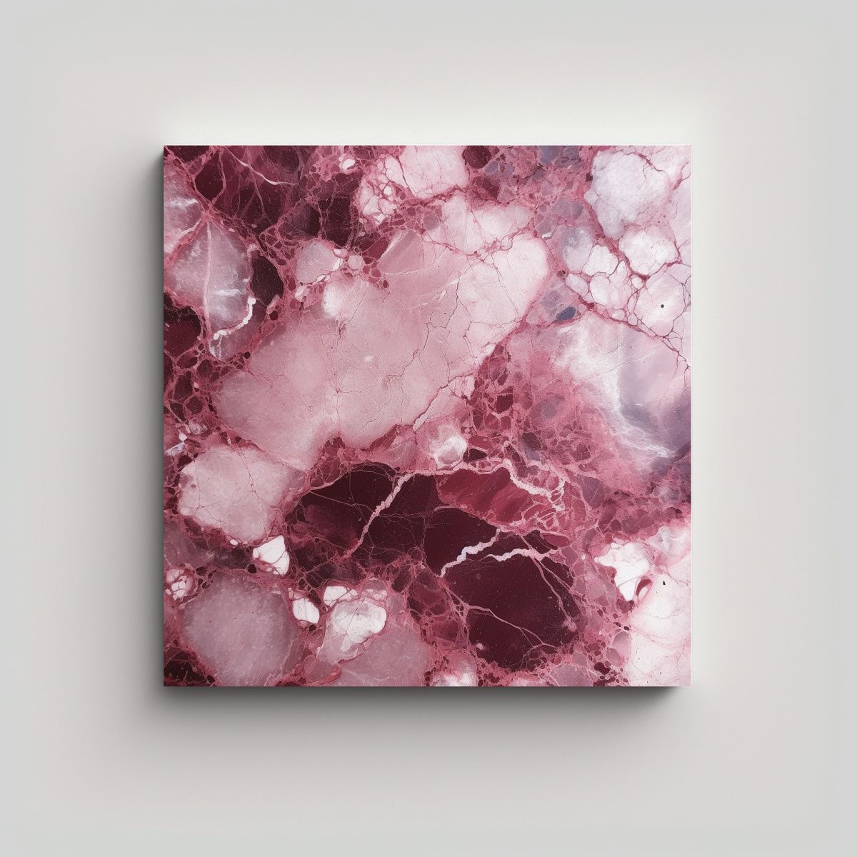 GENERICO - Cuadro Cálido Con Textura De Mármol En Tono 60x60 Cm