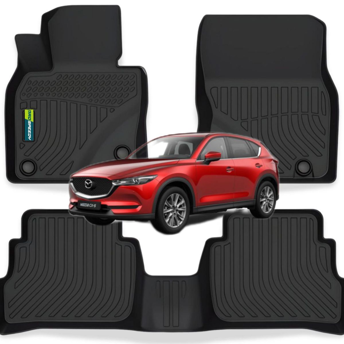 GENERICO - PISOS CALCE PERFECTO PROSPEEDY MAZDA CX5 2015+ 3 PIEZAS