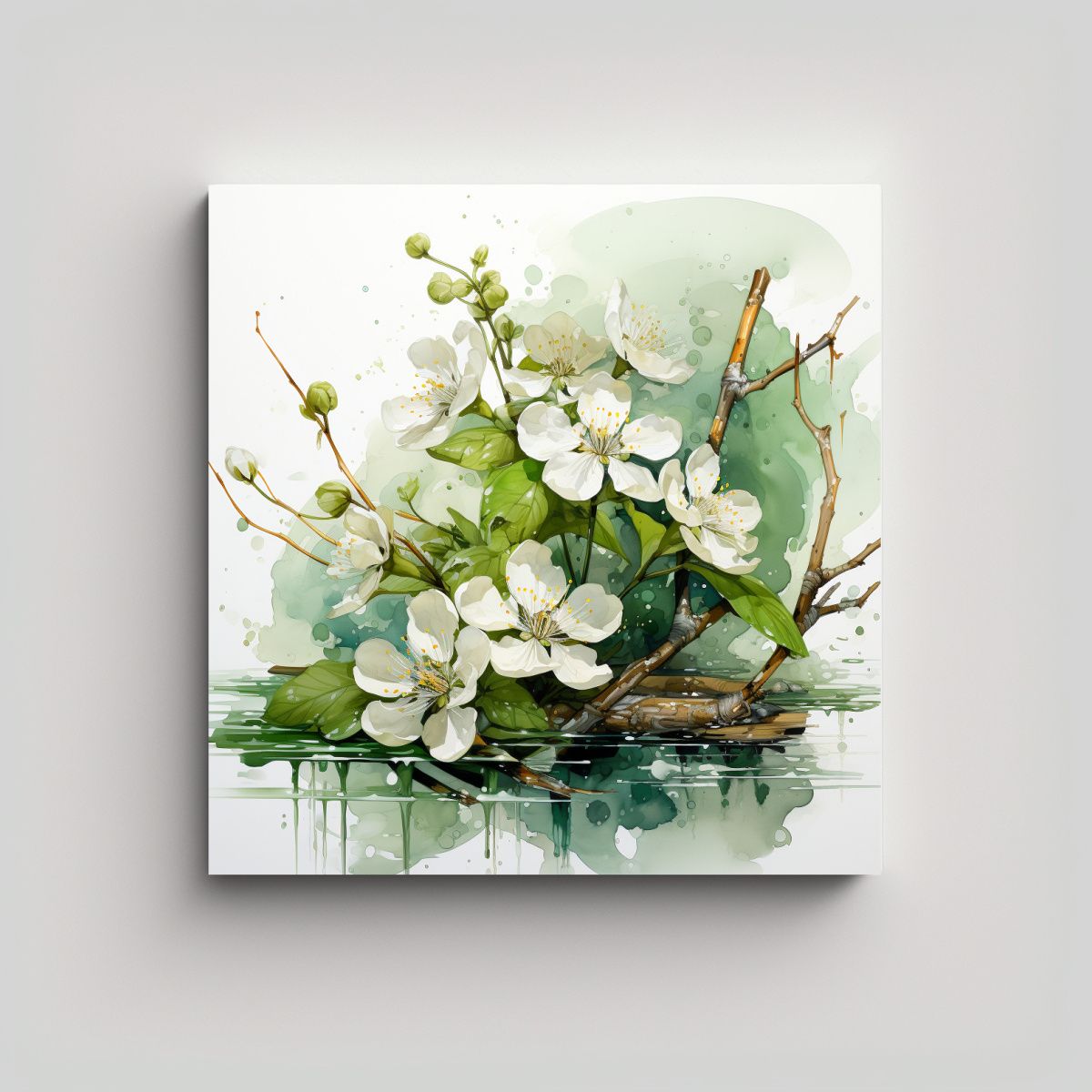 GENERICO - Pintura Decorativa Abstracta Composición De 60x60 Cm