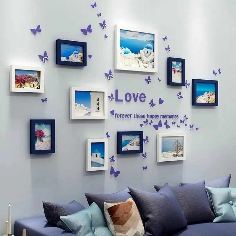 GENERICO - Marcos Foto Decorativos Pared 10 Piezas Diseño Moderno