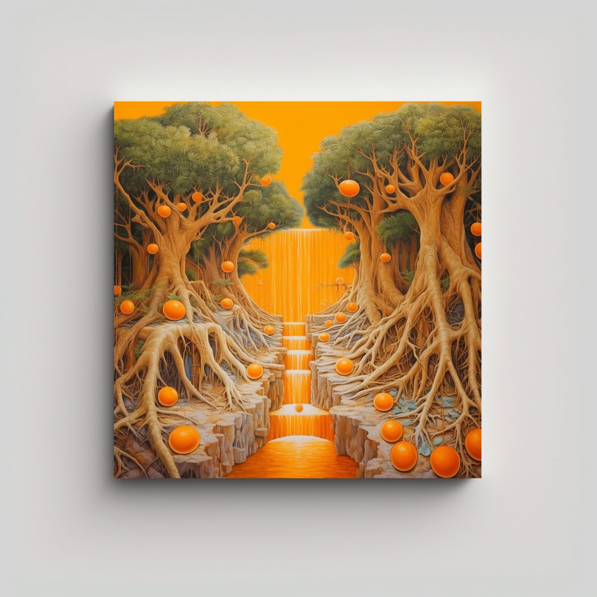 GENERICO - Pinturas Decorativas Elegantes Para Isla En Tonos 60x60 Cm