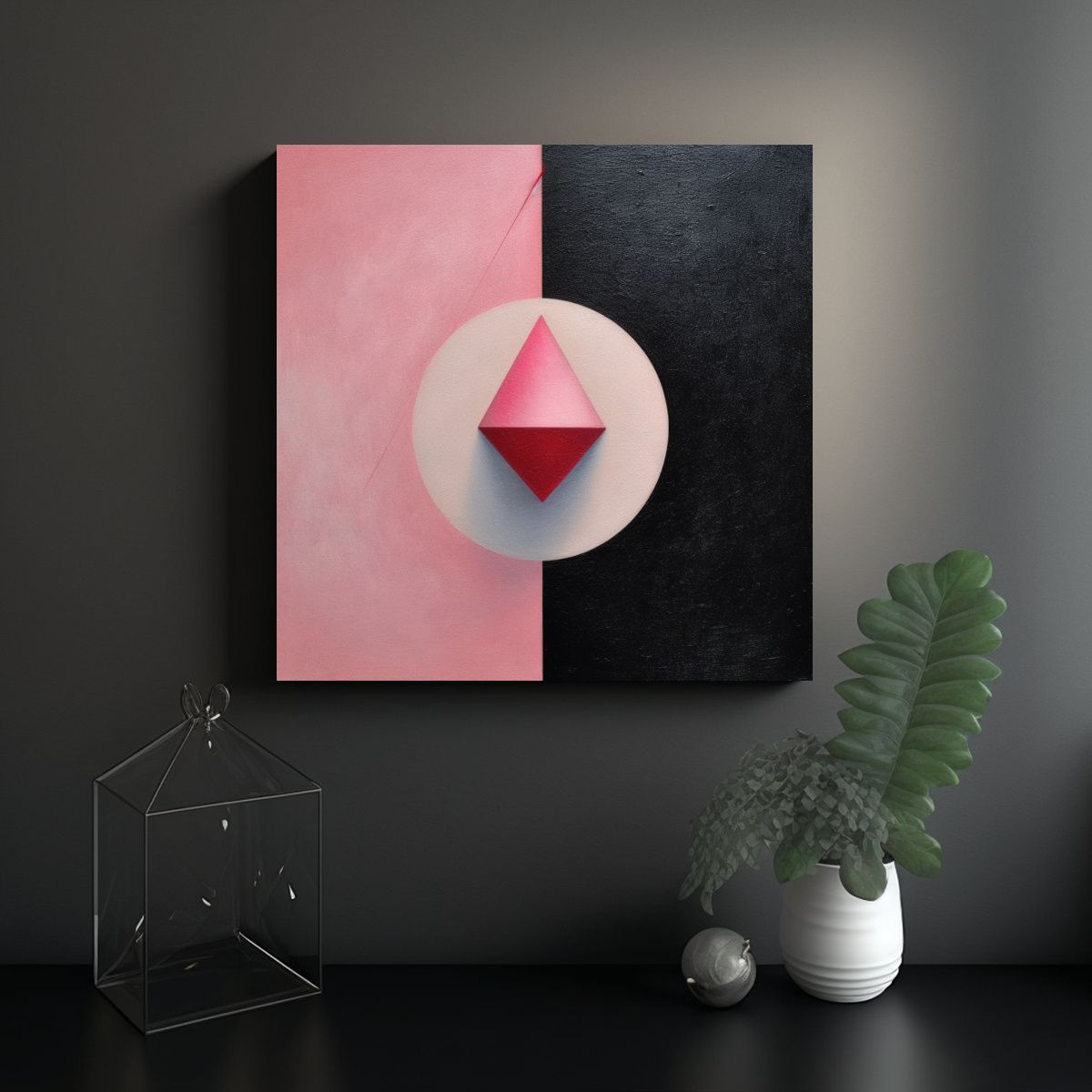GENERICO - Cuadro Tela Canvas Minimalismo Armonía 60x60 Cm.