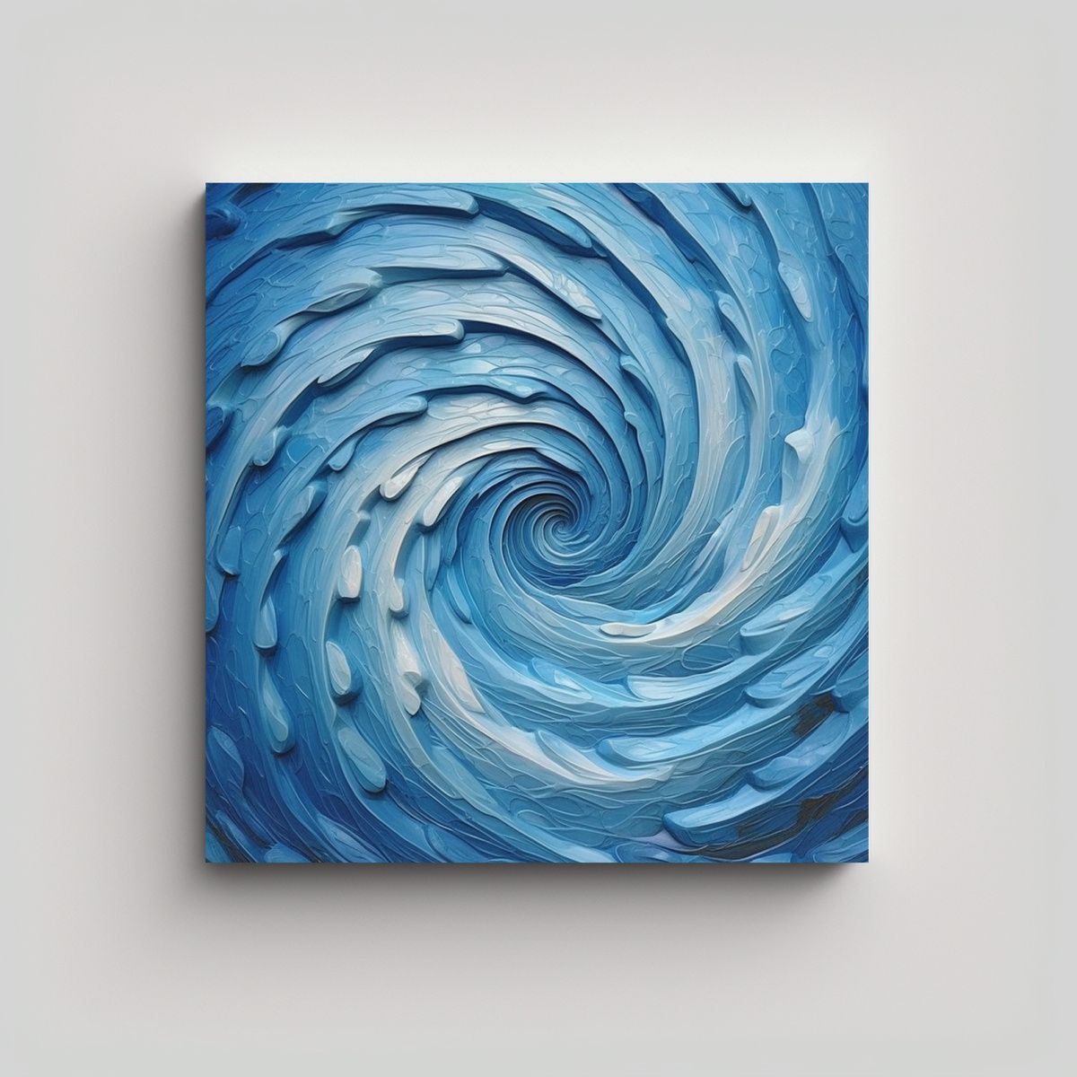 GENERICO - Pintura Decorativa Con Composición De Swirls En 60x60 Cm