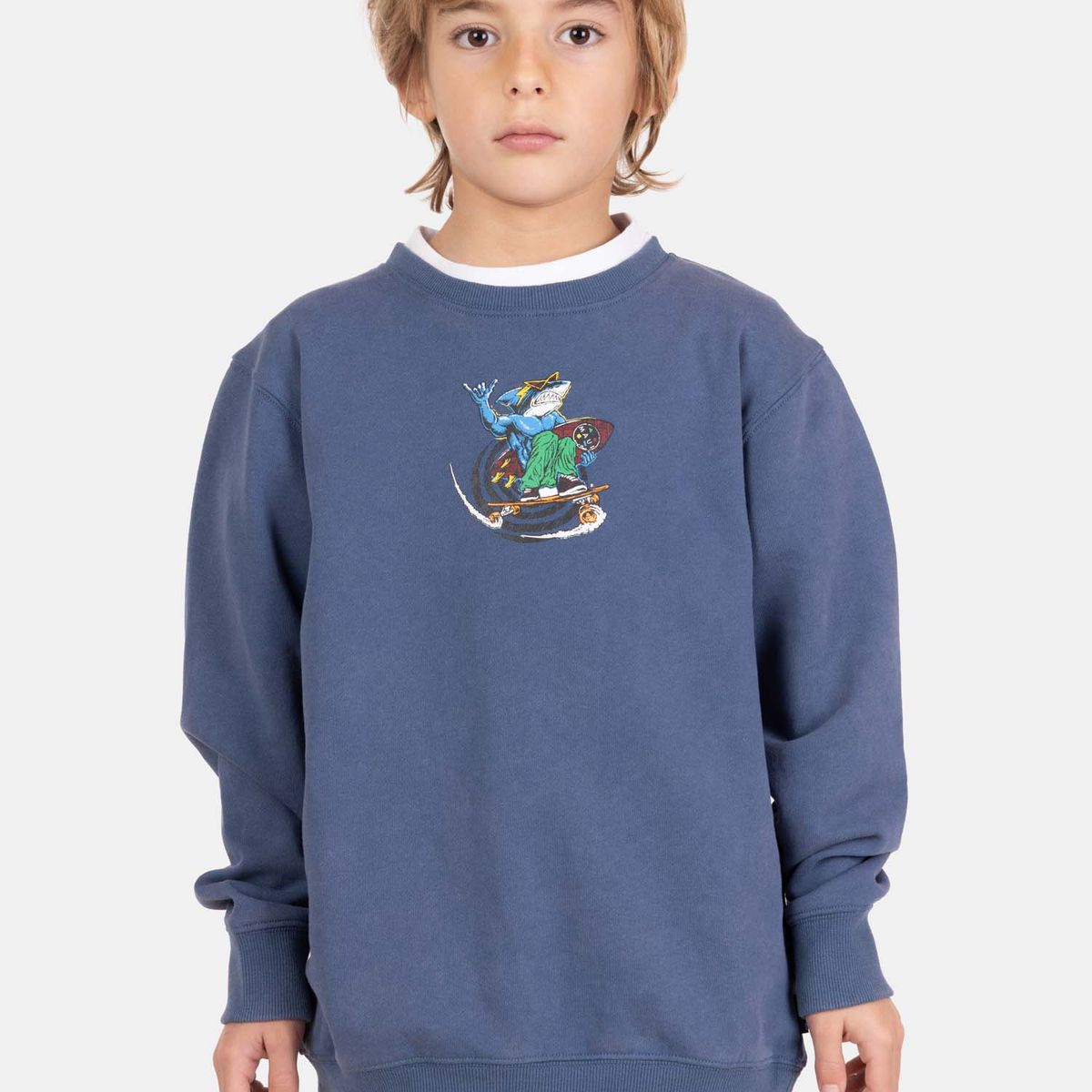 MAUI AND SONS - Poleron CR Zenda Azul Infantil Maui And Sons