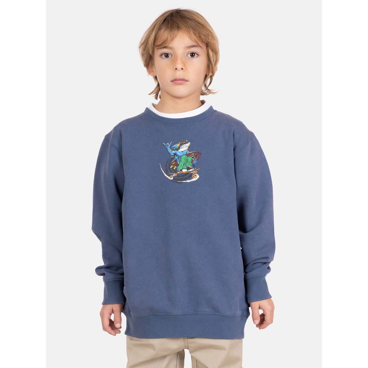 MAUI AND SONS - Poleron CR Zenda Azul Infantil Maui And Sons