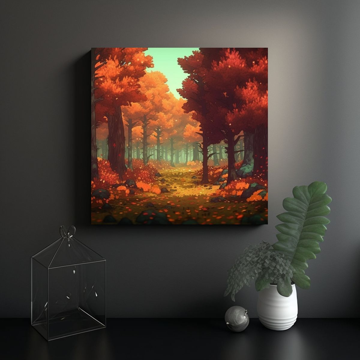 GENERICO - Pinturas Decorativas Nivel Bosque De Arce De Alta 60x60 Cm
