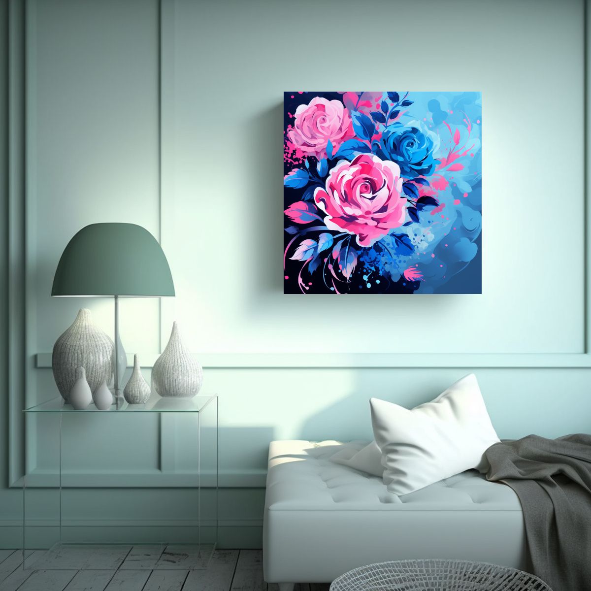 GENERICO - Pintura Decorativa En Lienzo Estilo Neonoir Con 60x60 Cm