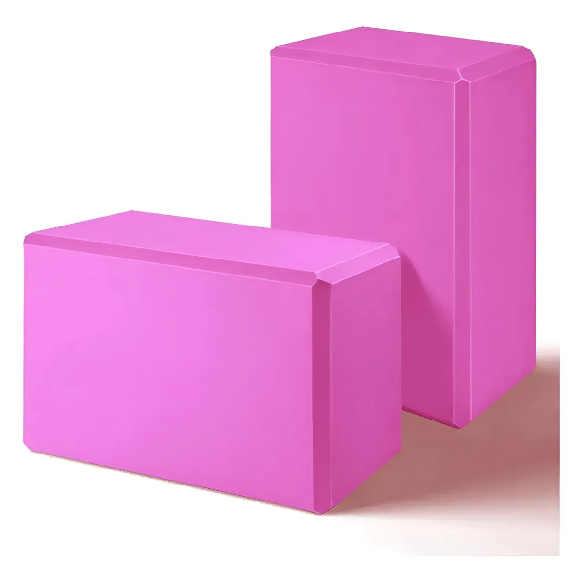 GENERICO - Ladrillo Yoga Bloque de Yoga fitness pilates 2 und, Fucsia