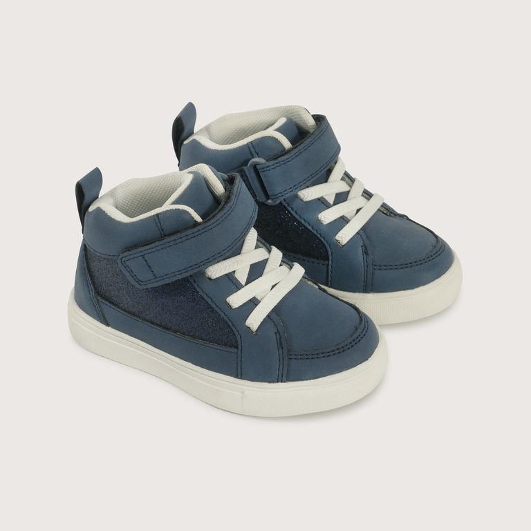 Zapatilla Niña Azul Con Velcro