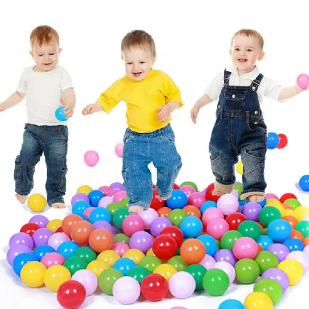 GENERICO - Pack 50 Pelotas Plasticas 5.5cm Para Piscina