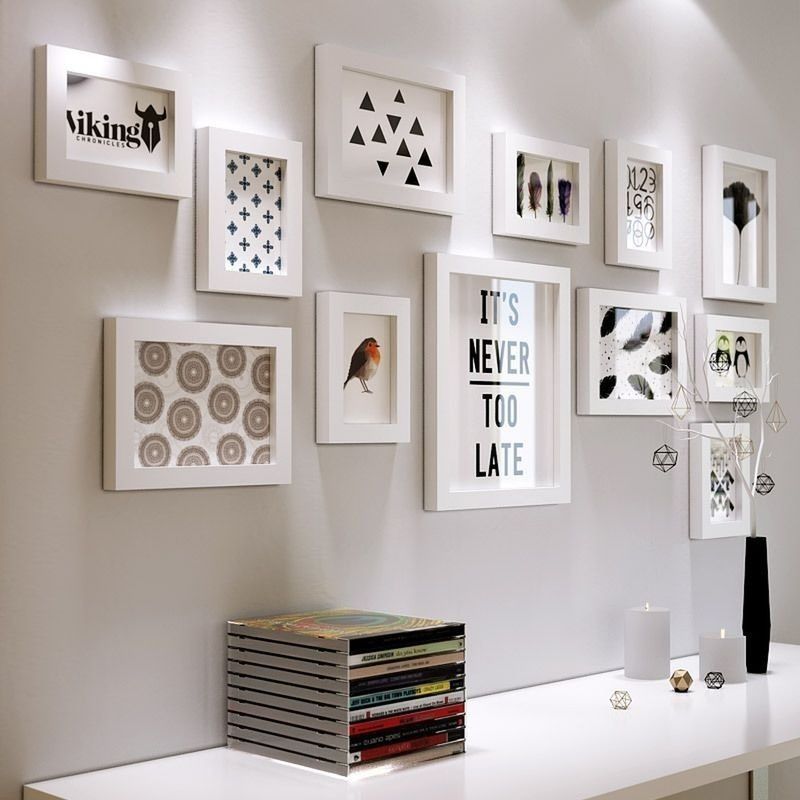 GENERICO - Marcos Foto Decorativos Pared 12 Piezas Estilo Moderno
