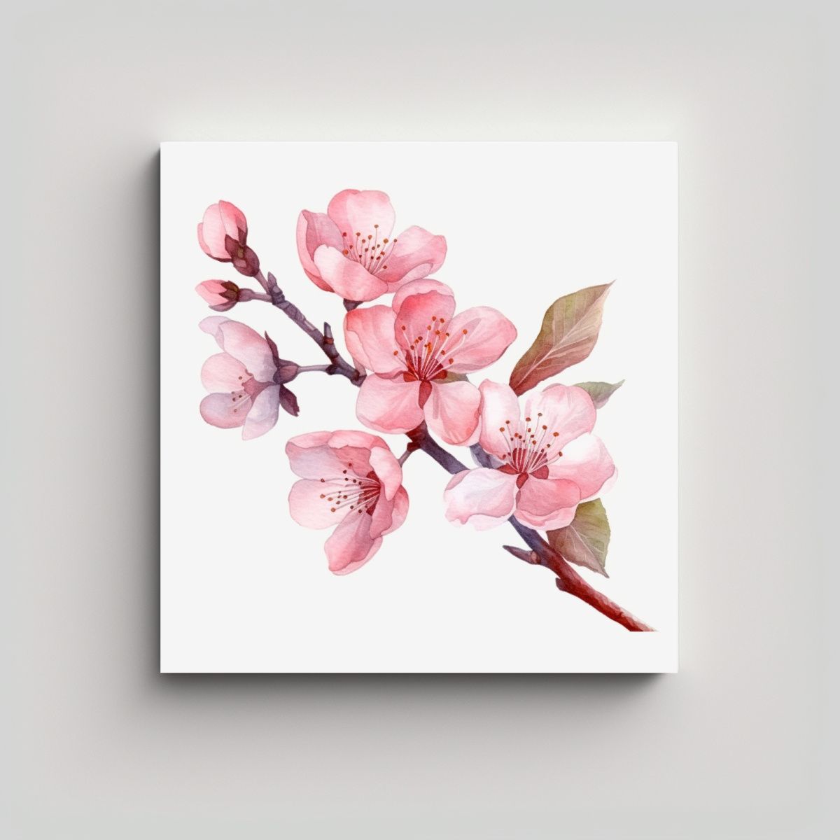 GENERICO - Arte Abstracto Luminoso De Sakura Cherry Blossom 60x60 Cm