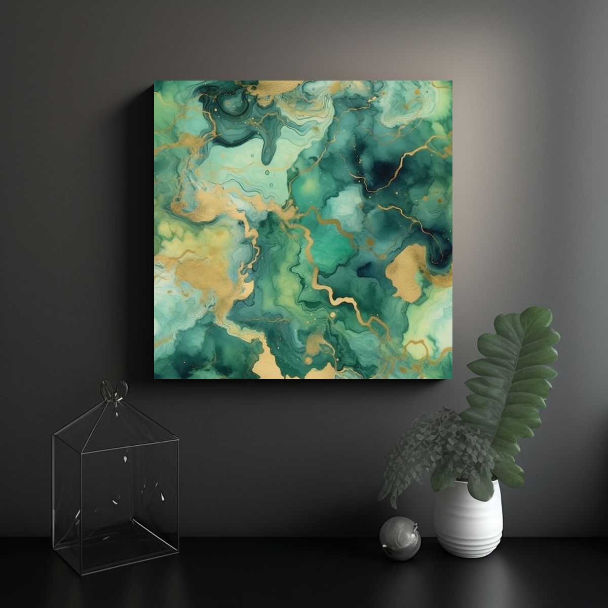 GENERICO - Cuadro De Arte Vanguardia De Gran Tamaño En 60x60 Cm