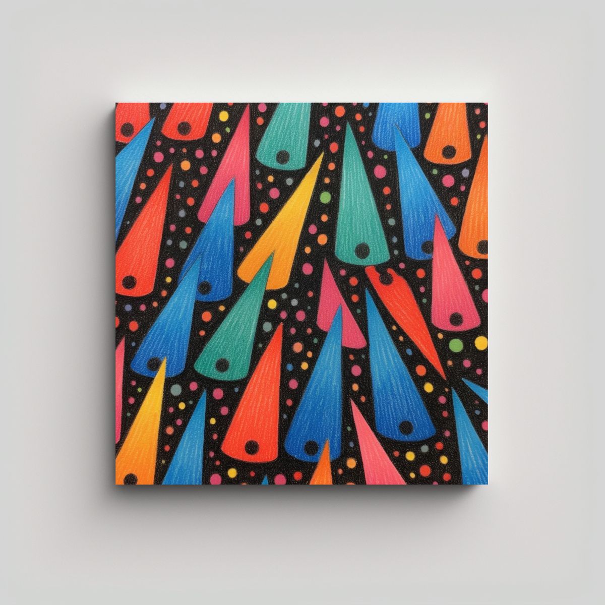 GENERICO - Cuadro En Color Pastel Minimalista Moderna Obra 60x60 Cm