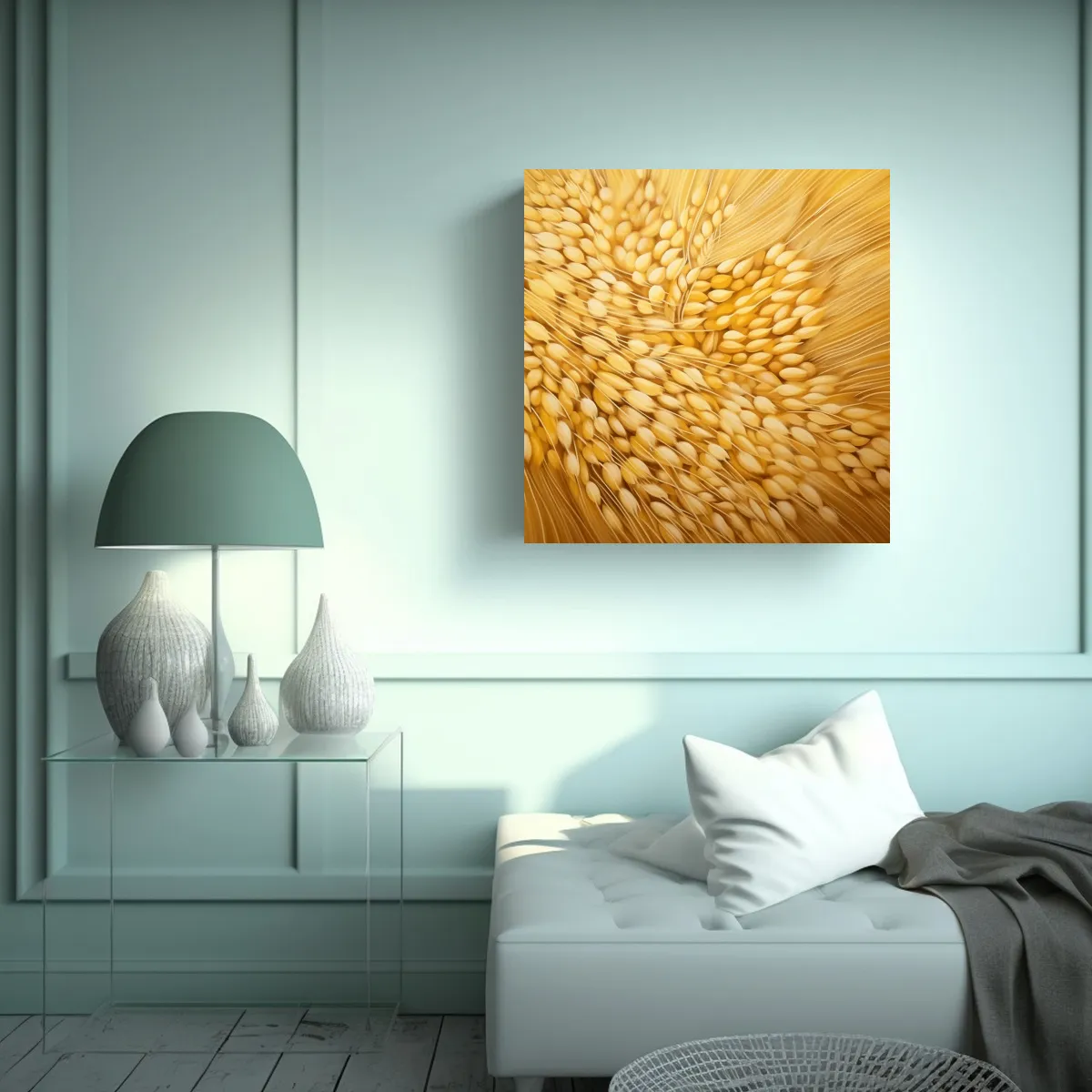 GENERICO - Cuadro Decorativo Vida En Granos De Cebada 60x60 Cm
