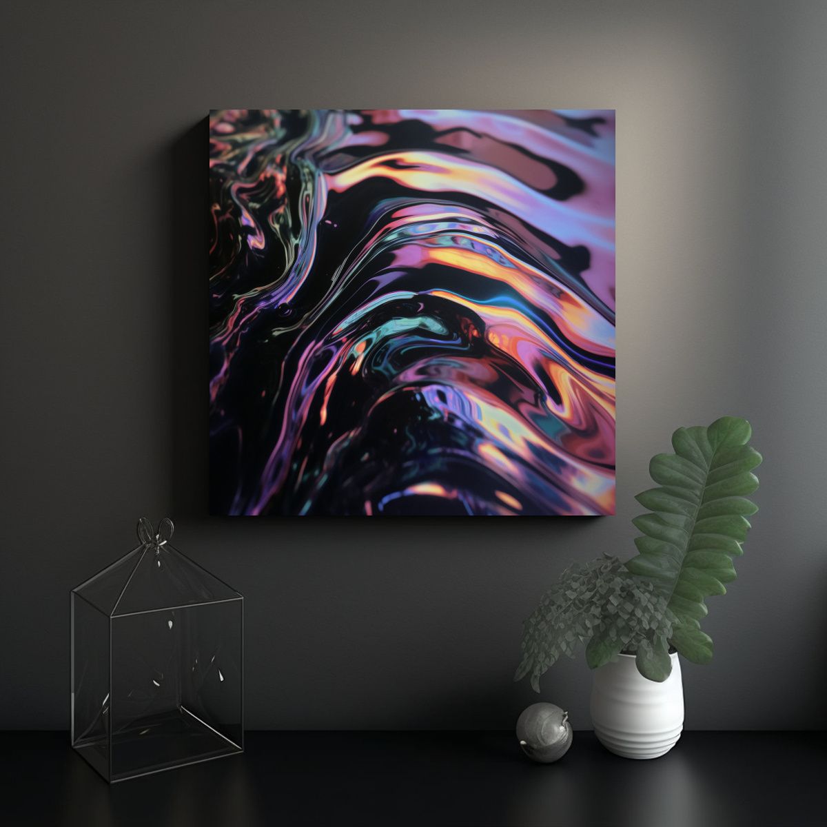 GENERICO - Pinturas Decorativas En Tela Con Brillo Líquido 60x60 Cm