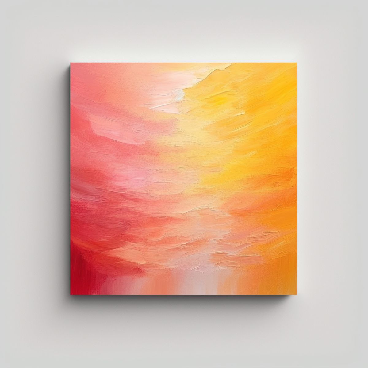 GENERICO - Pintura Al óleo Simétrica En Lienzo Con Diseño 60x60 Cm