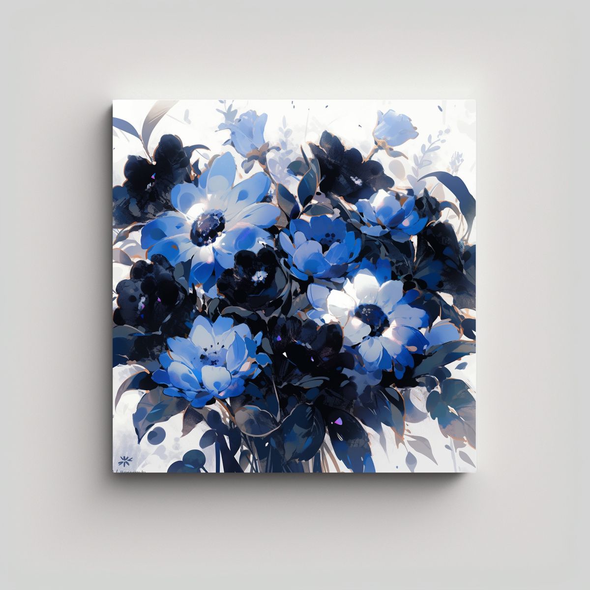 GENERICO - Pintura De Pared Colores Clásicos Con Flores 60x60 Cm