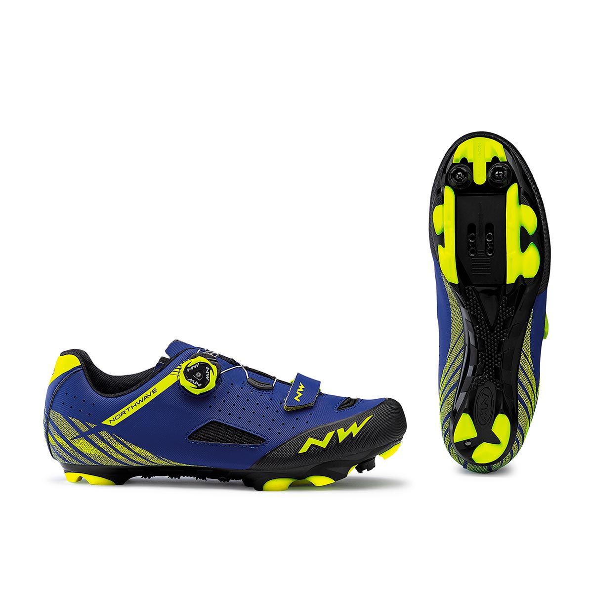 360 - Zapatilla Ciclismo Mtb Northwave® Origin Plus Blueyellow