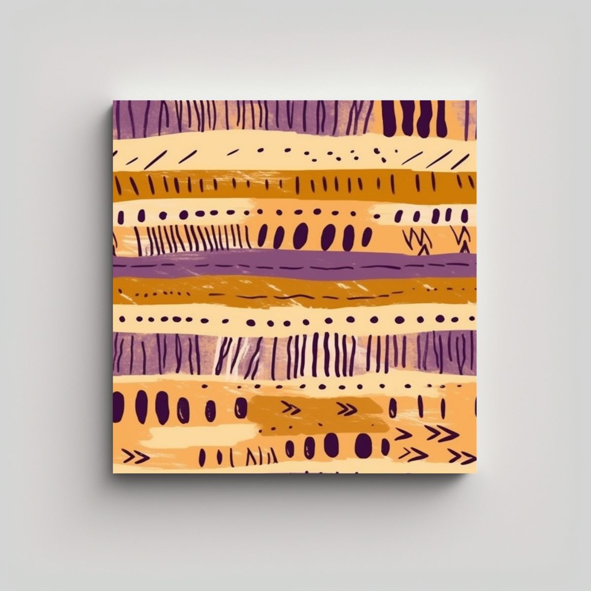 GENERICO - Pintura Decorativa Original Patrón Montana En 60x60 Cm