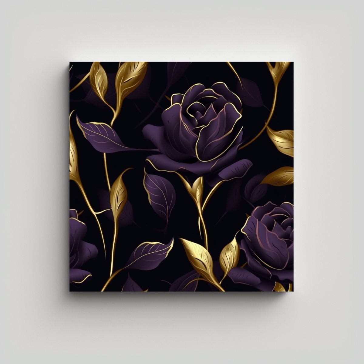 GENERICO - Inspiración De Colores En Cuadro Estilo Black 60x60 Cm