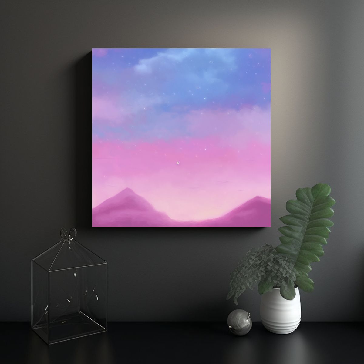GENERICO - Pinturas Decorativas Con Movimientos Fluidos Y 60x60 Cm