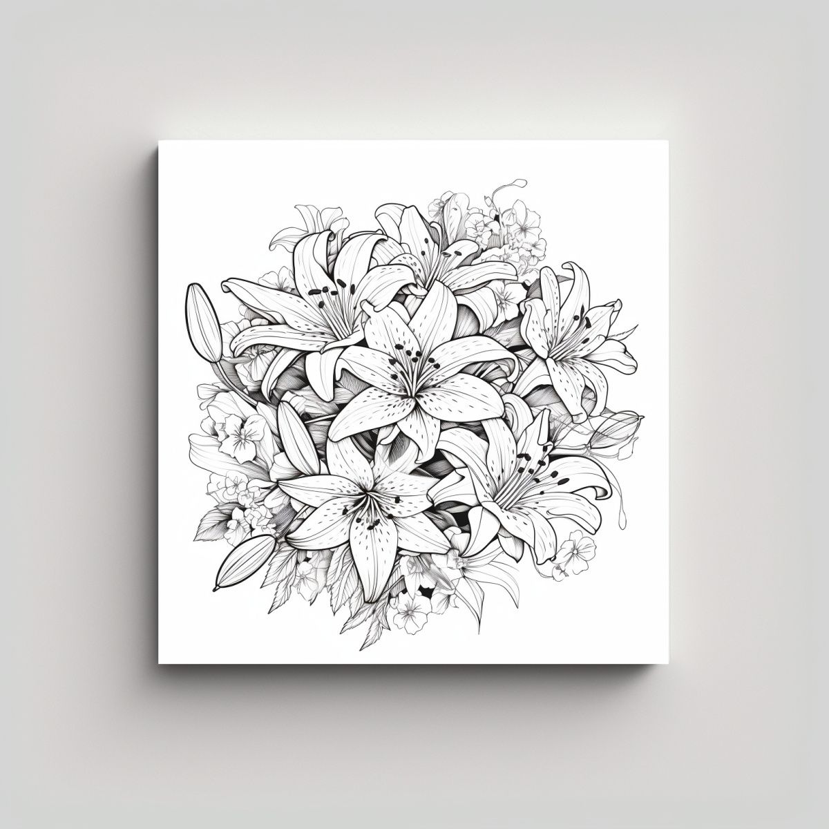 GENERICO - Arte De Pared Moderno Full Color Con Estilo Libro 60x60 Cm.