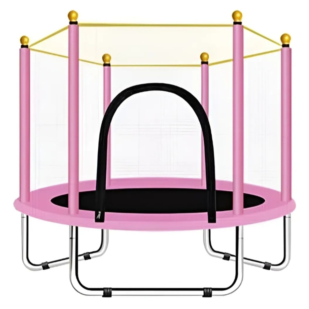 GENERICO - Cama elastica Trampolin Para Niñas Rosada 120X110