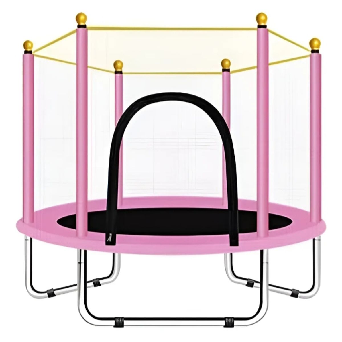 GENERICO - Cama elastica Trampolin Para Niñas Rosada 120X110