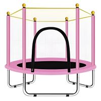 Cama elastica Trampolin Para Niñas Rosada 120X110